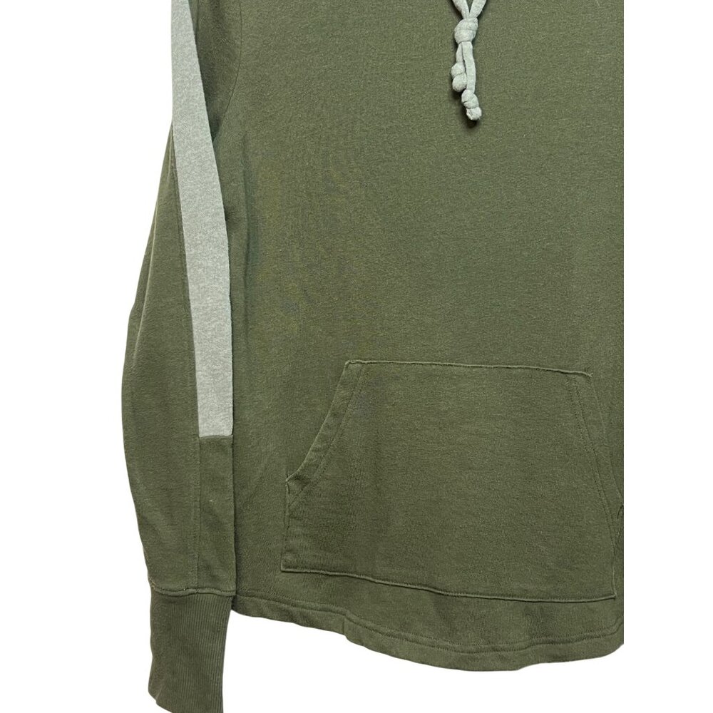 Tek Gear Dry Tek Olive Green & Gray Men's Hoodie Sweatshirt S Outdoors Hiking - Picture 4 of 11